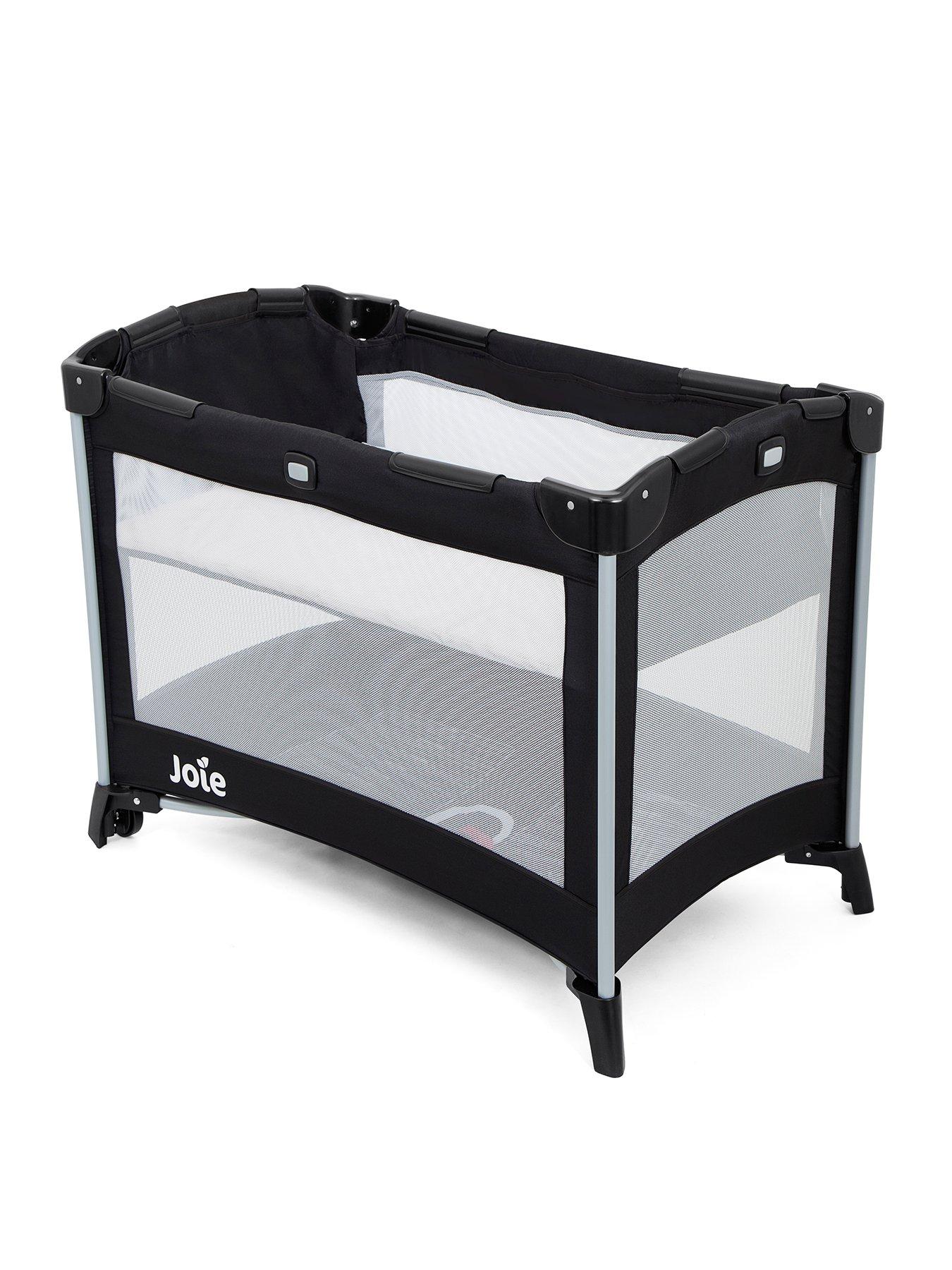 Product photograph of Joie Kubbie Travel Cot- Coal from very.co.uk