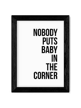 Product photograph of East End Prints Baby In The Corner By Native State Wall Art In 3 Size Options - Framed from very.co.uk