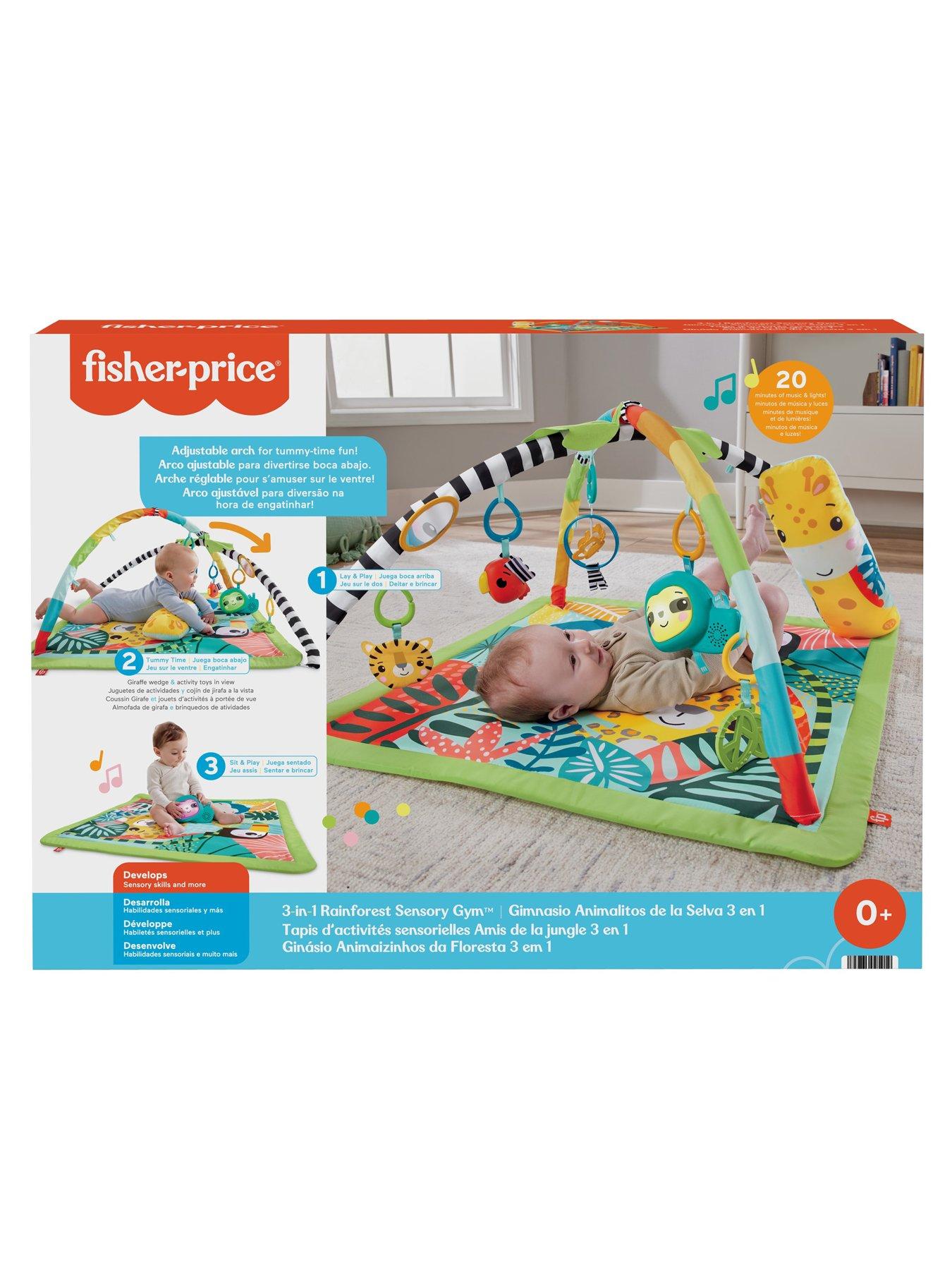 Fisher Price 3 in 1 Rainforest Sensory Baby Gym Very