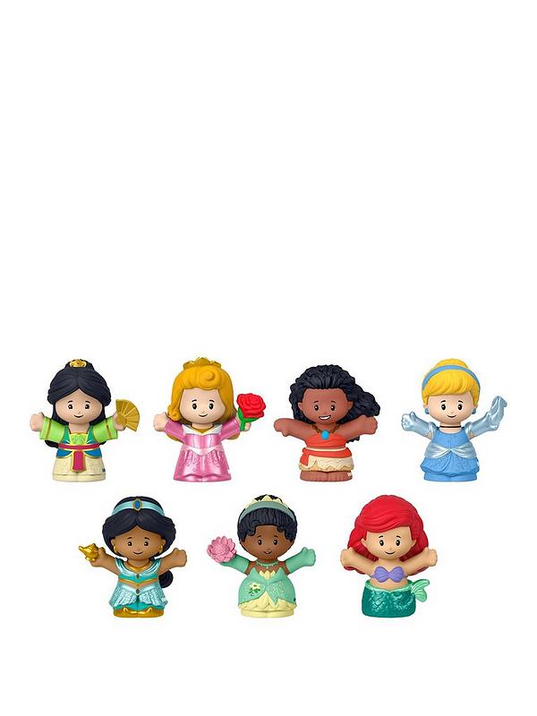 Image 1 of 6 of Fisher-Price Little People Disney Princess Figure Pack - Set of 7 Characters