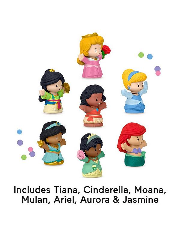 Image 2 of 6 of Fisher-Price Little People Disney Princess Figure Pack - Set of 7 Characters