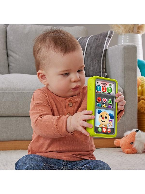 Image 1 of 7 of Fisher-Price Laugh &amp; Learn 2-in-1 Slide to Learn Smartphone Toy