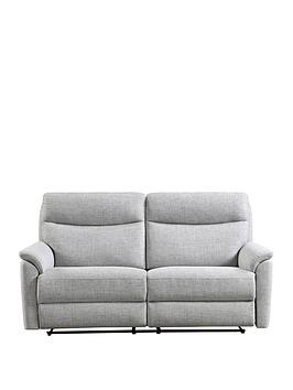 Product photograph of Very Home Linea Fabric Manual Recliner 2 Seater Sofa from very.co.uk