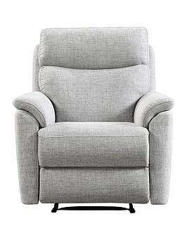 Product photograph of Very Home Linea Fabric Manual Recliner Armchair from very.co.uk