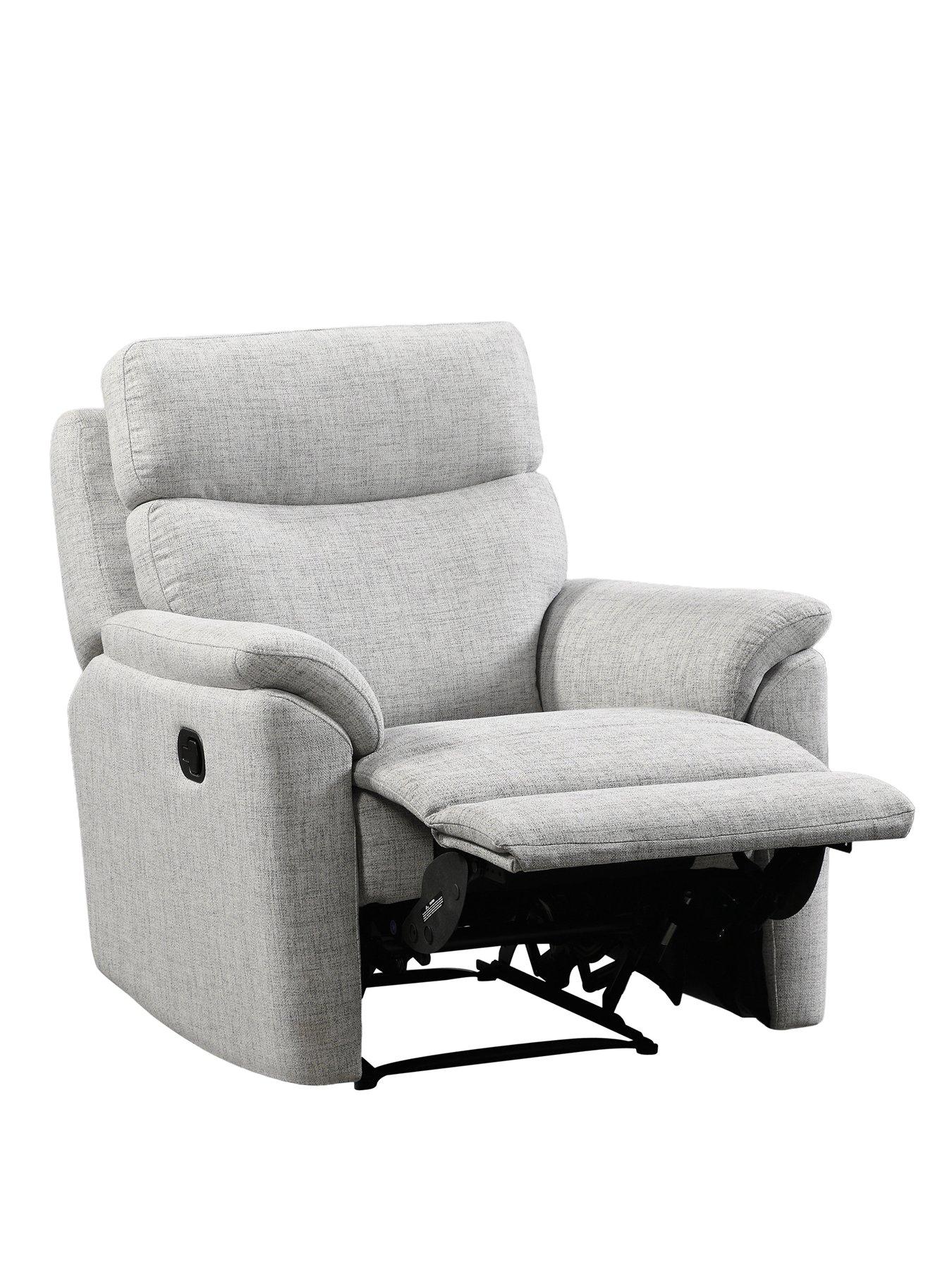Image 3 of 5 of Very Home Linea Fabric Manual Recliner Armchair