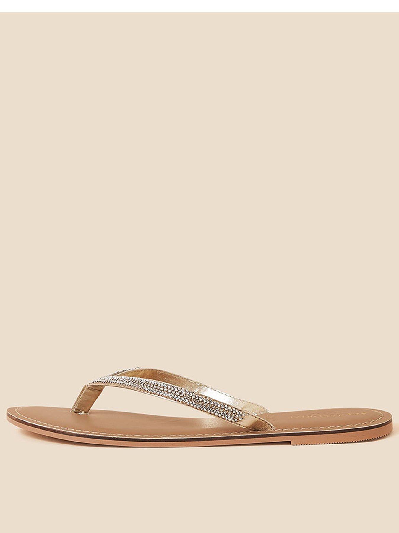 Accessorize Daniella Beaded Flip Flops - Multi | very.co.uk