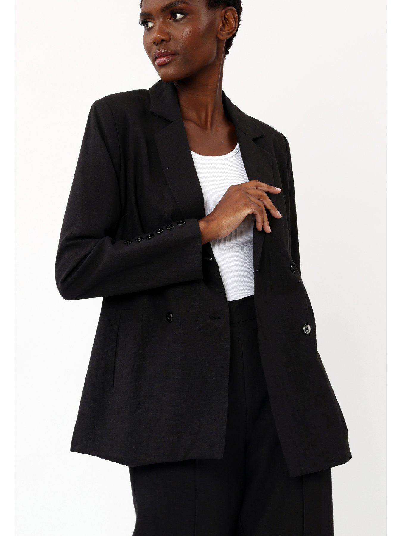 Religion Tailored Blazer - Black, Black, Size 8, Women