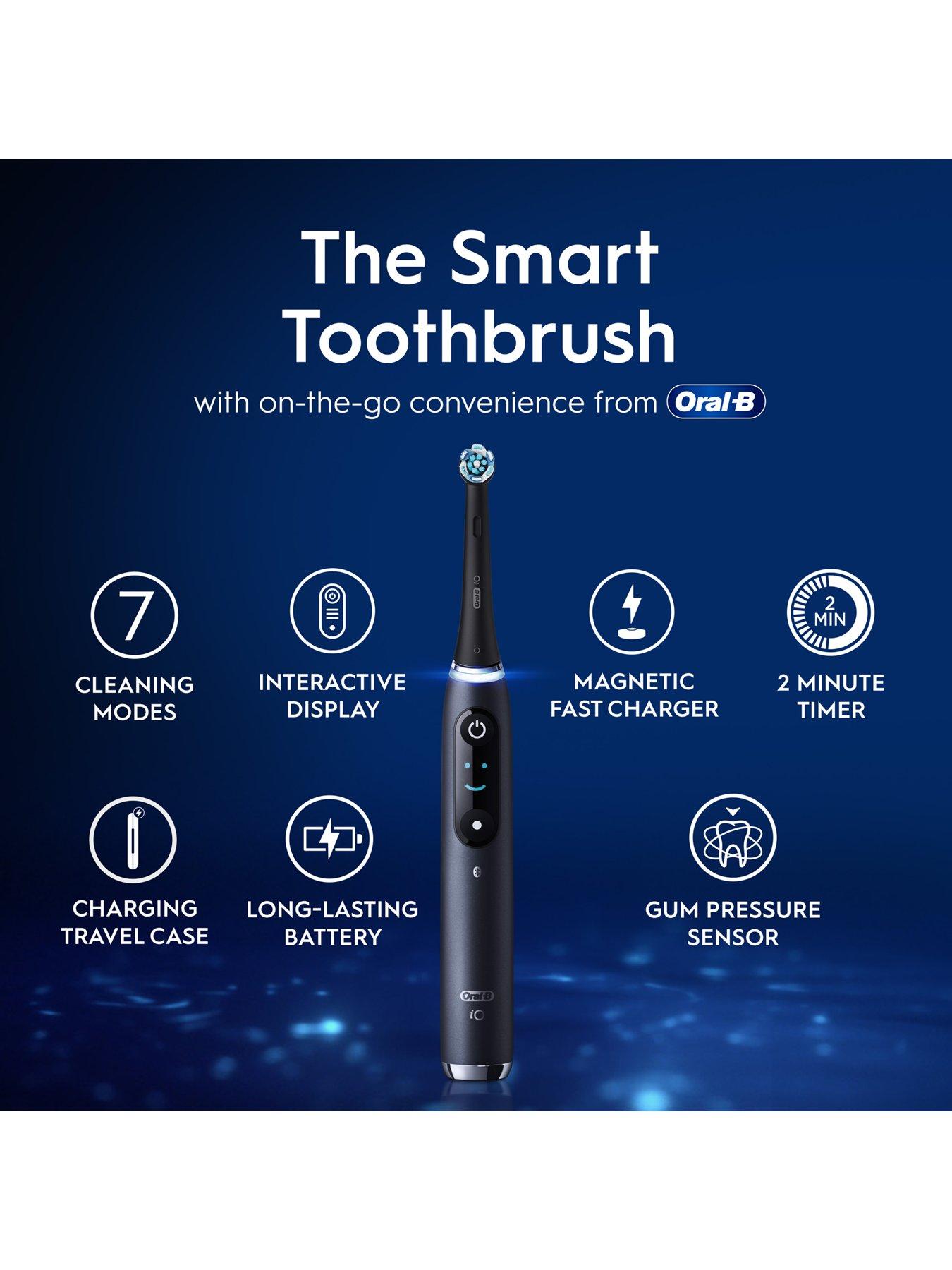 Image 2 of 8 of Oral-B iO9 Black Oynx Electric Toothbrush + Charging Travel Case