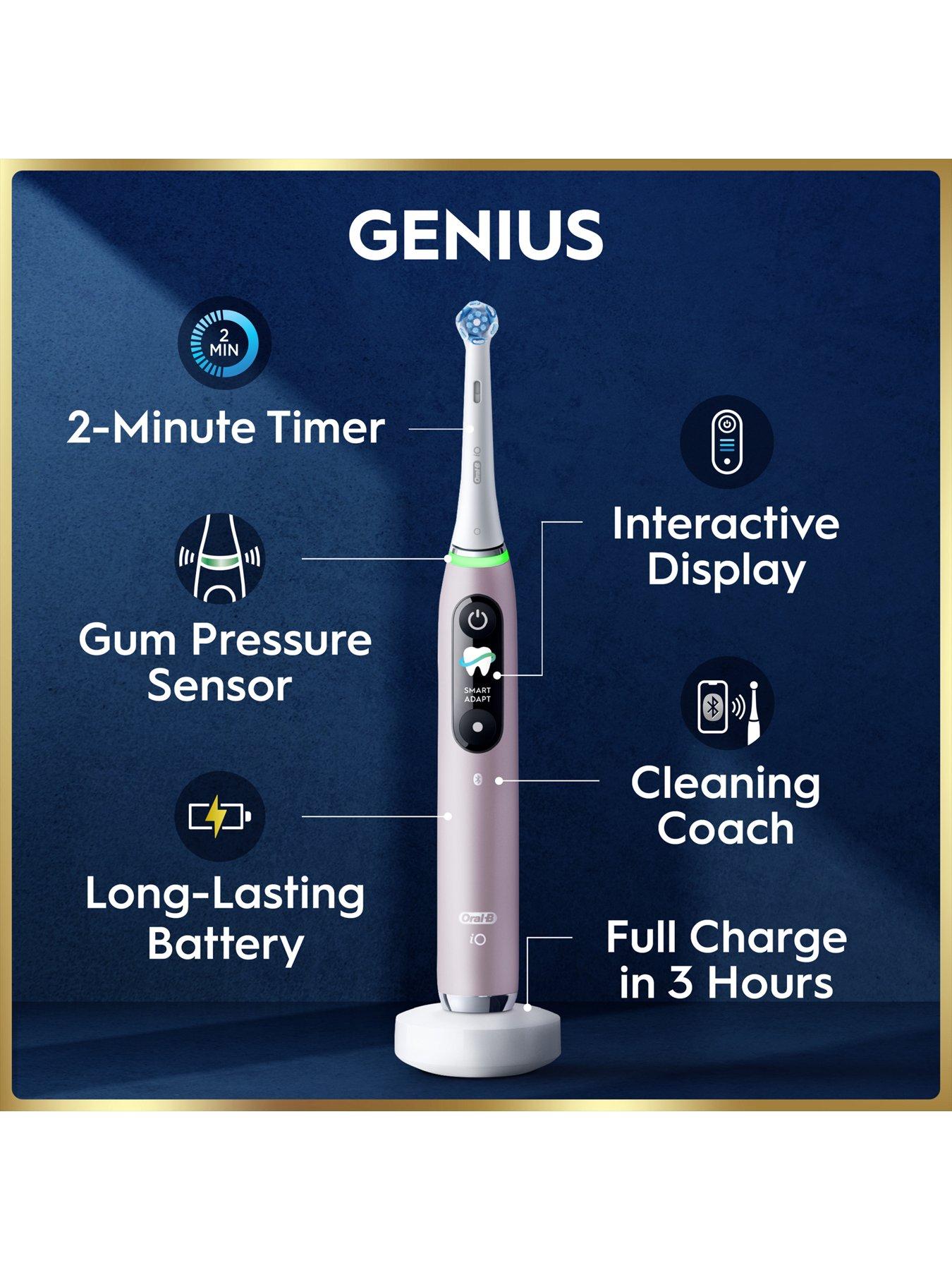 Oral-B iO9 Rose Quartz Electric Toothbrush + Charging Travel Case
