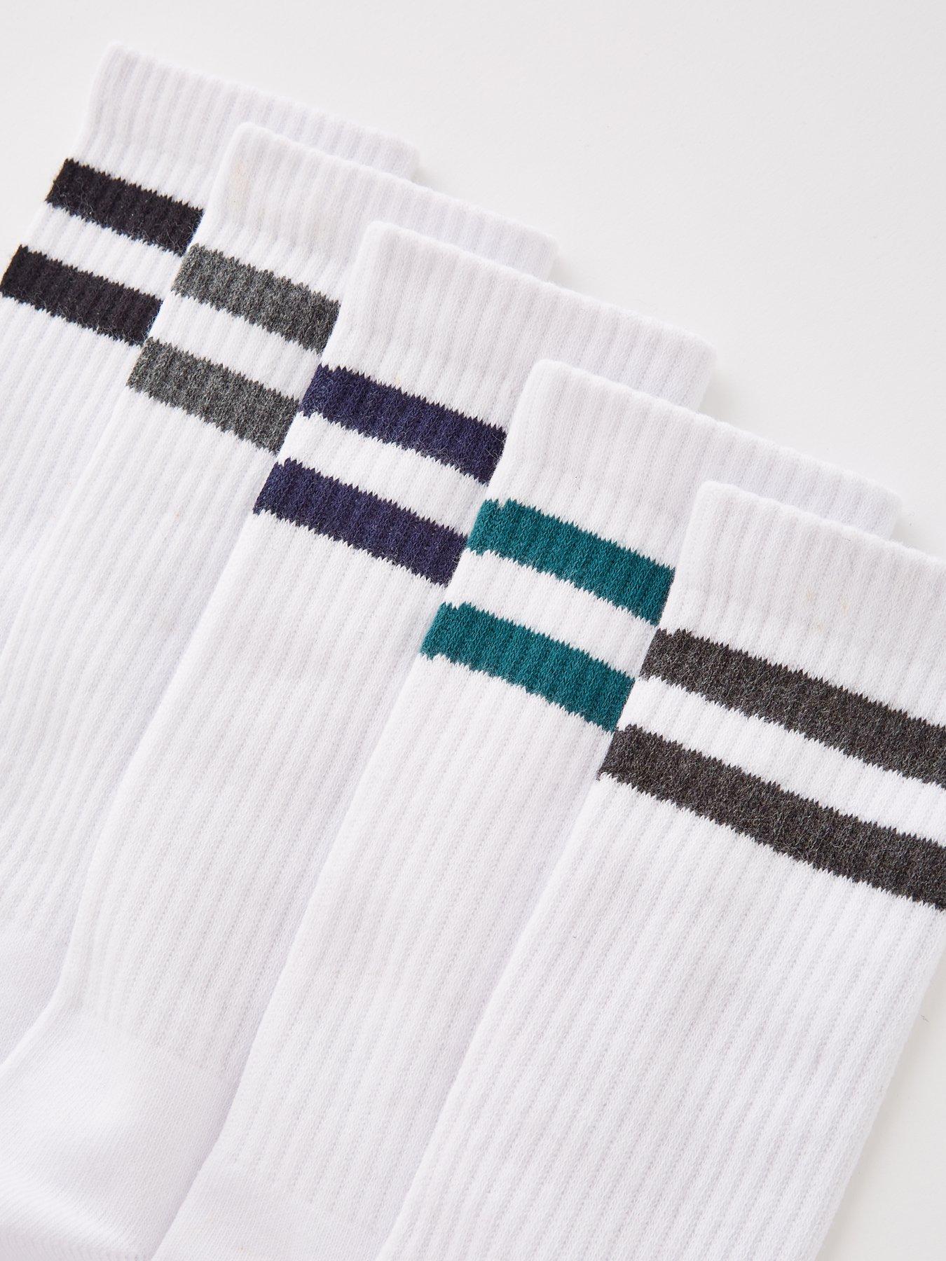 Image 3 of 3 of Very Man 5 Pack Stripe Sport Socks - Multi