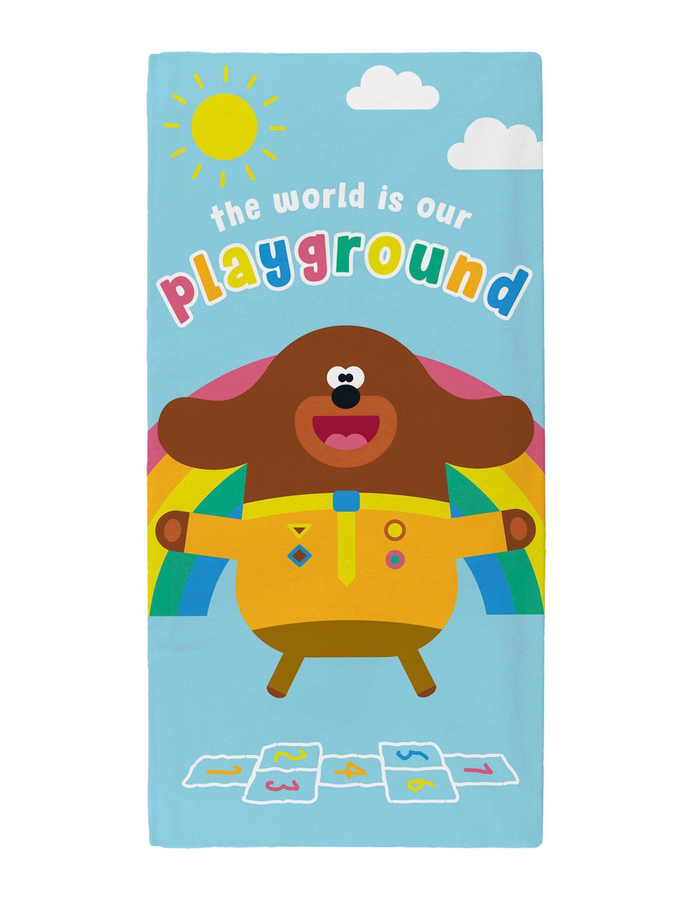 Product photograph of Hey Duggee Playground 100 Cotton Towel Ndash 70 X 140 Cm from very.co.uk