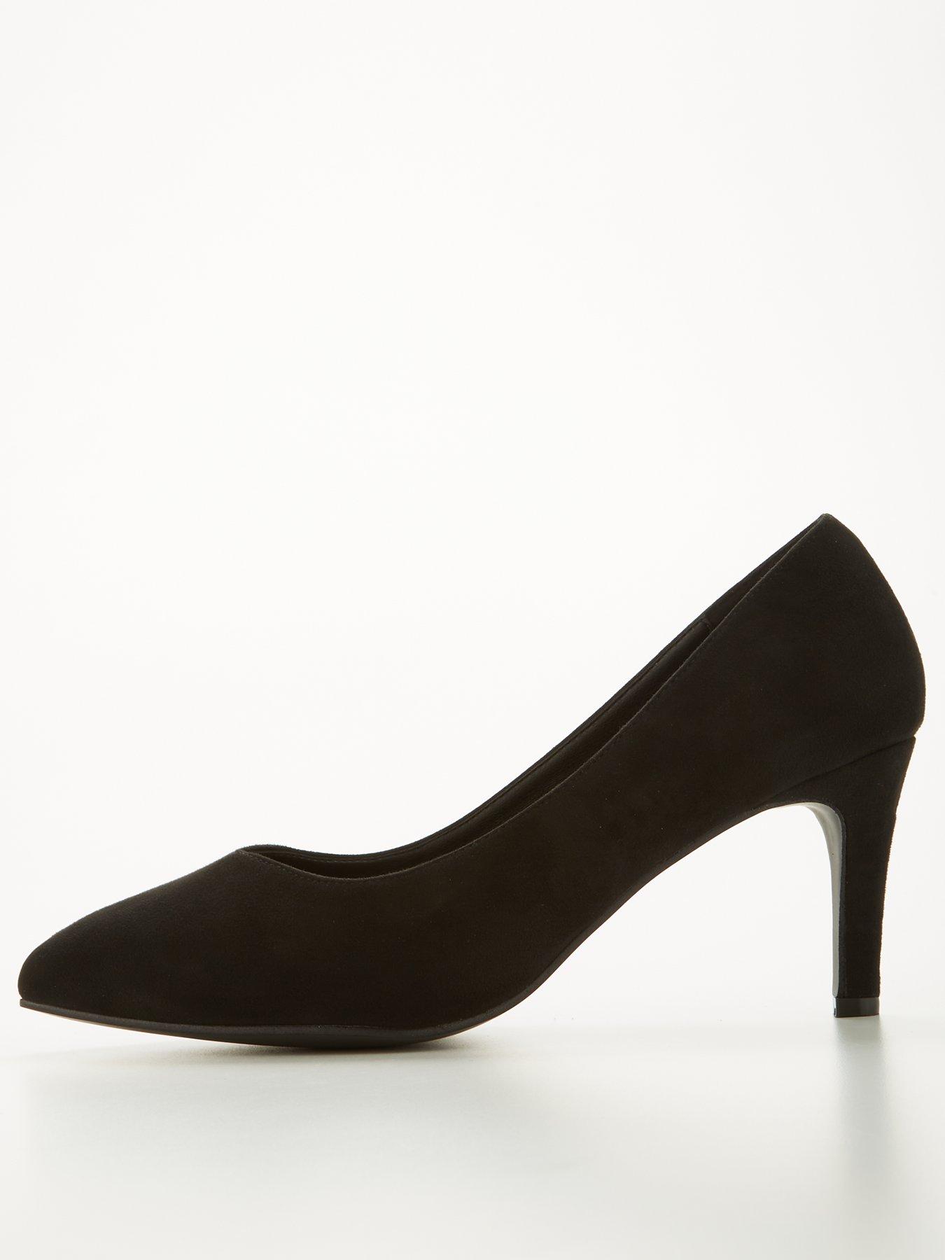 Wide fit pointed sales court shoes