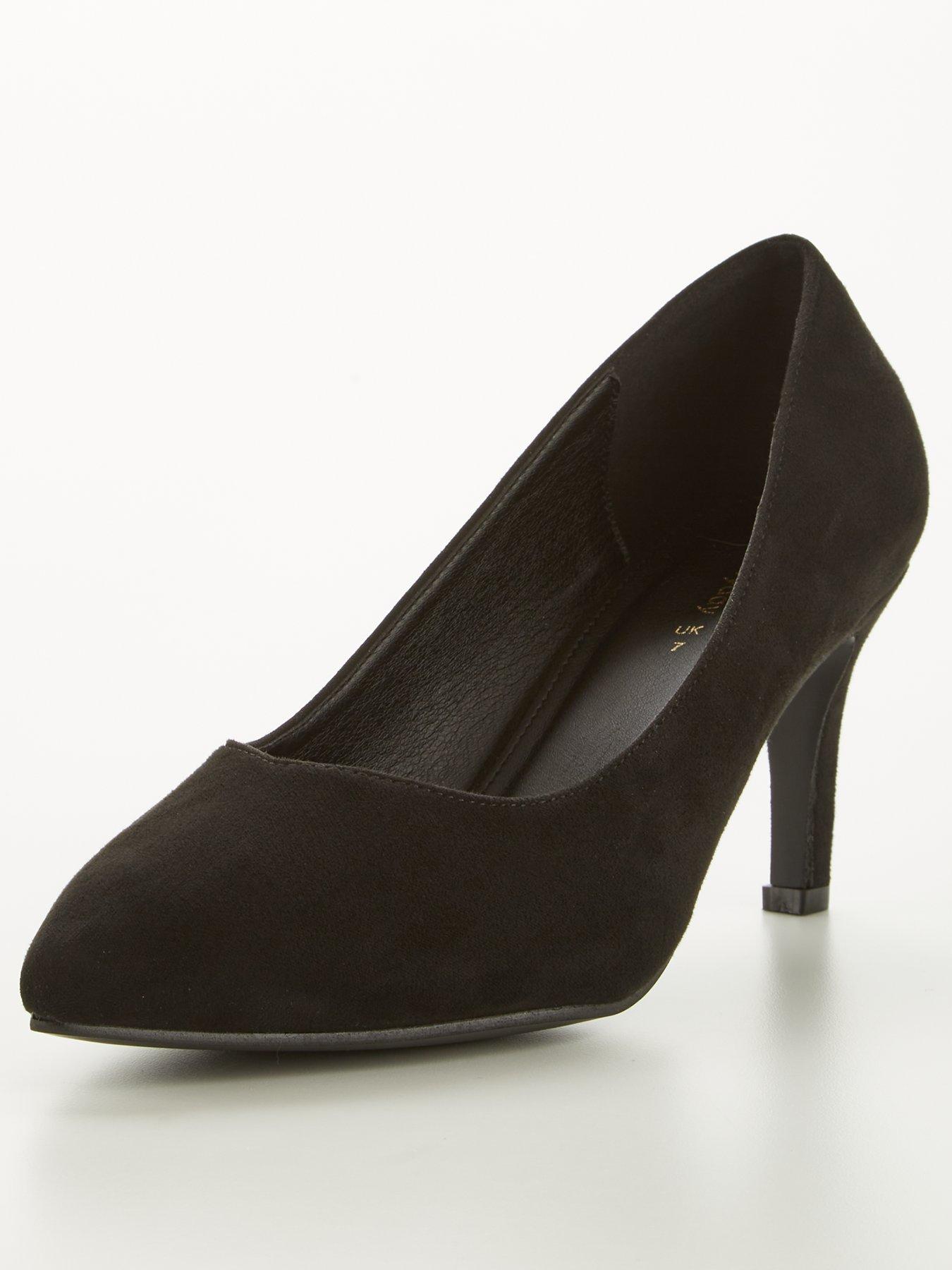 Black court shoes size 6 best sale