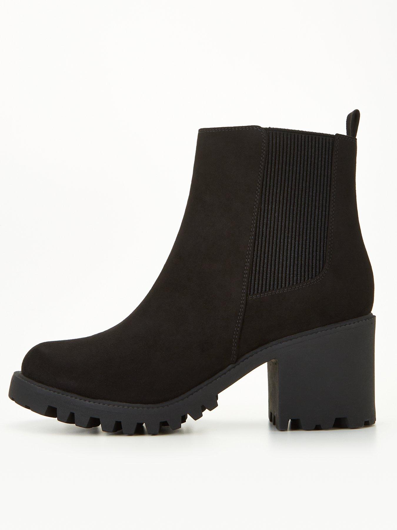 Chunky block best sale heel boots