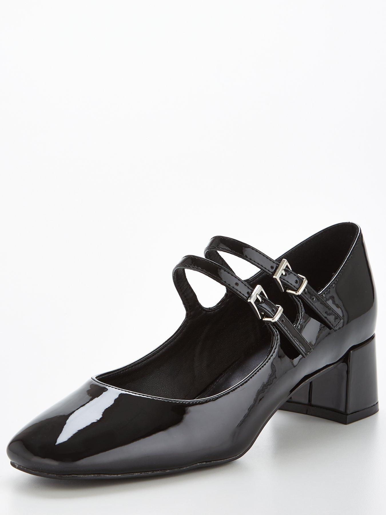 V by Very Patent Mary jane Court Shoe Black very