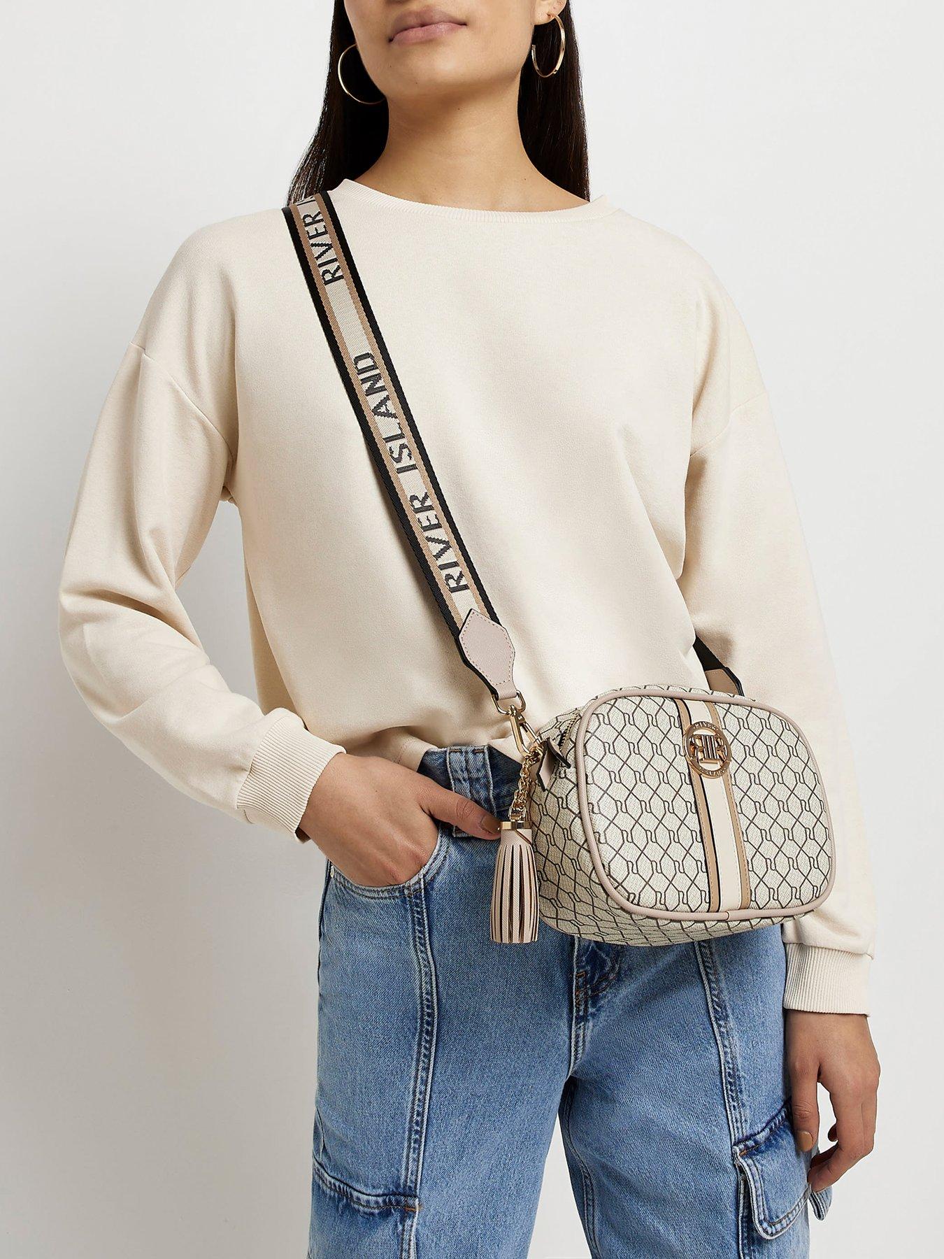 River island grey on sale cross body bag