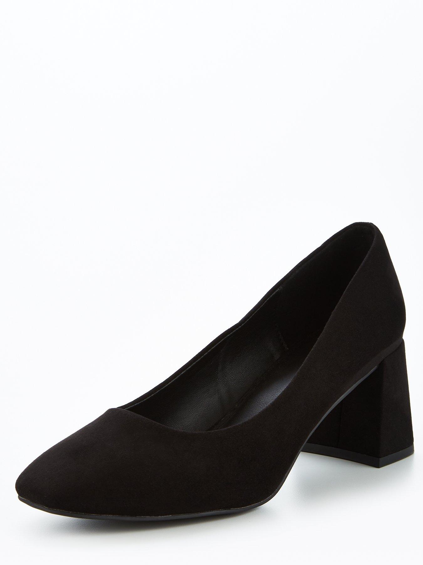 Grey block heel shoes on sale uk