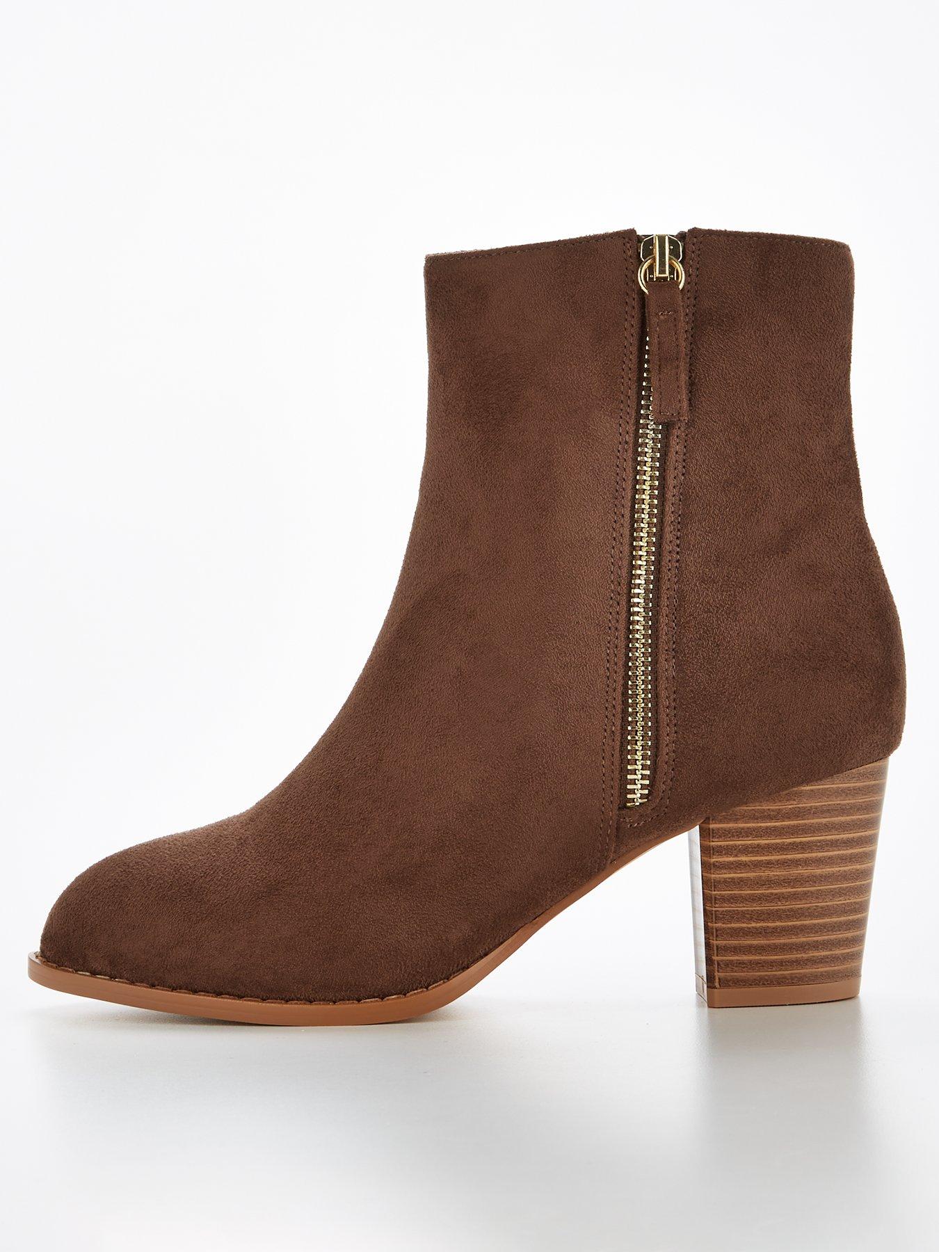 Brown ankle boots