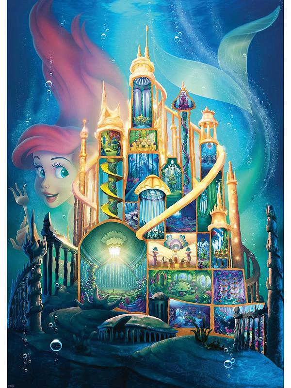 Image 1 of 6 of Ravensburger Disney Castles - Ariel 1000 piece Jigsaw Puzzle