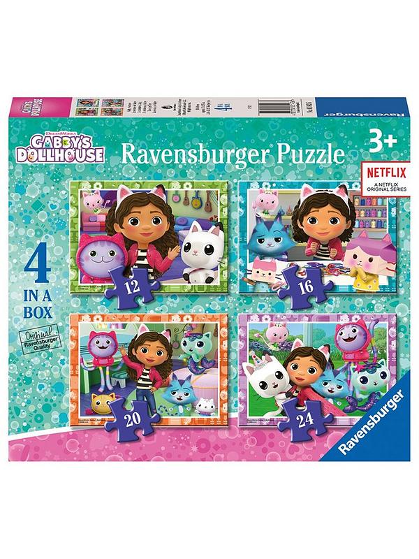 Image 2 of 6 of Ravensburger Gabbys Dollhouse Twin Pack -&nbsp;4 In A Box (3143) and&nbsp;Memory Card Game&nbsp;(20956)