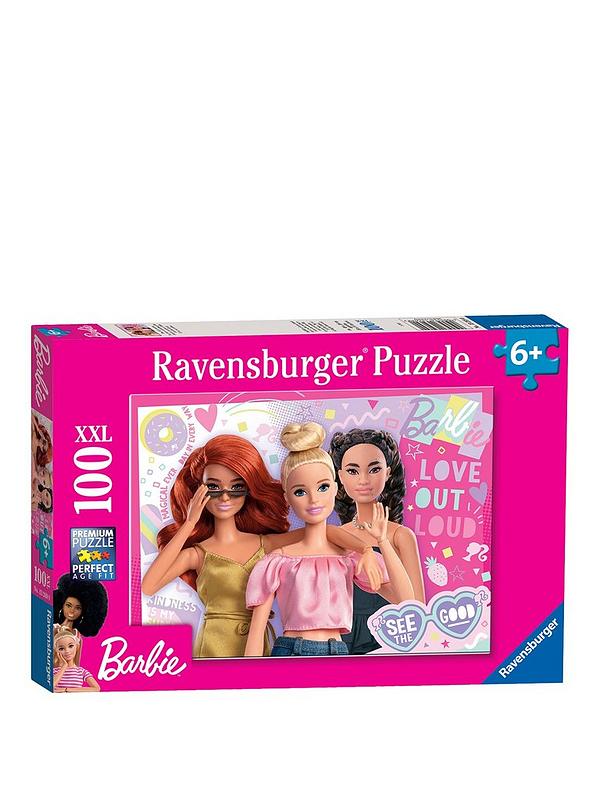 Image 1 of 4 of Ravensburger Barbie, XXL 100 piece Jigsaw Puzzle