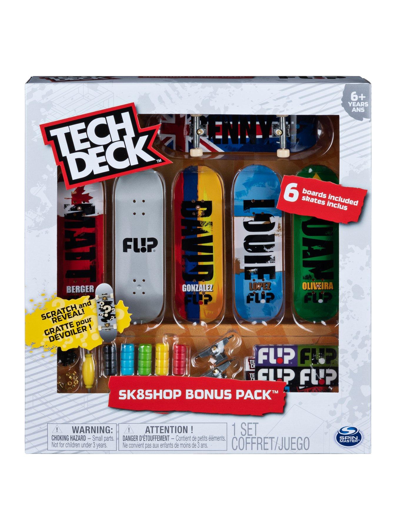 Coffret Tech Deck Revive - 6 Mini Skates Doigts + Accessoires - Planches 96 Mm - Pour Enfants Dès 6 Ans - Jeu De Fingerboard
