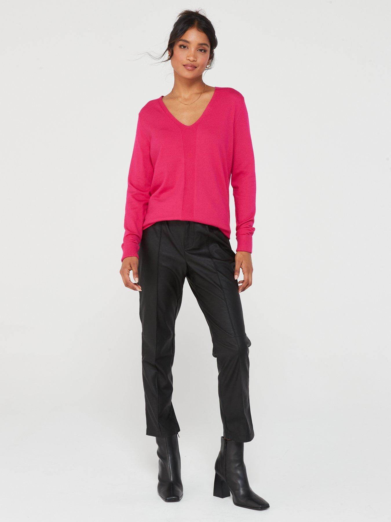 Side split knitted on sale jumper