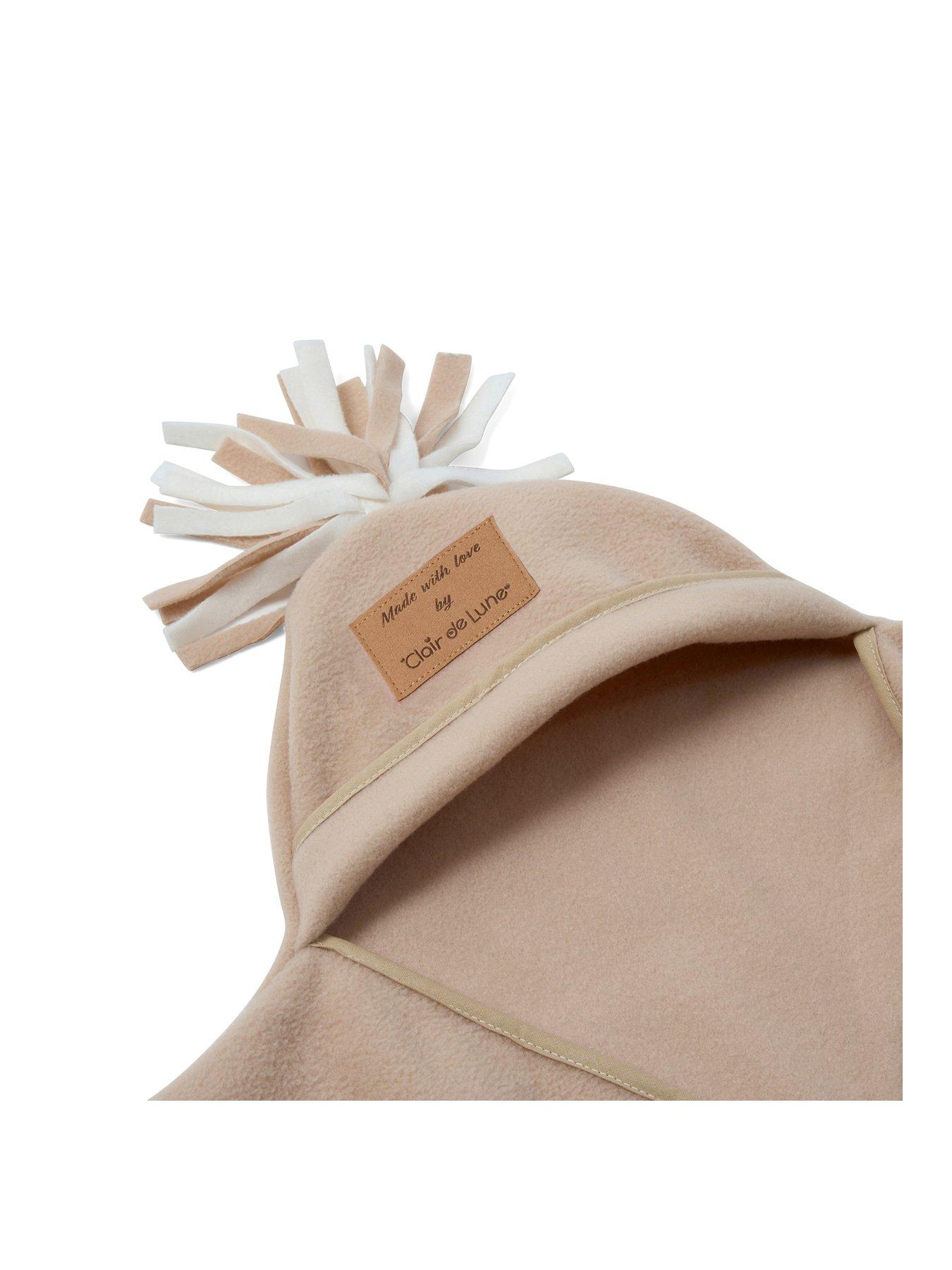 Clair de Lune Fleece Liner/Dressing for Palm and Wicker Moses Baskets (White