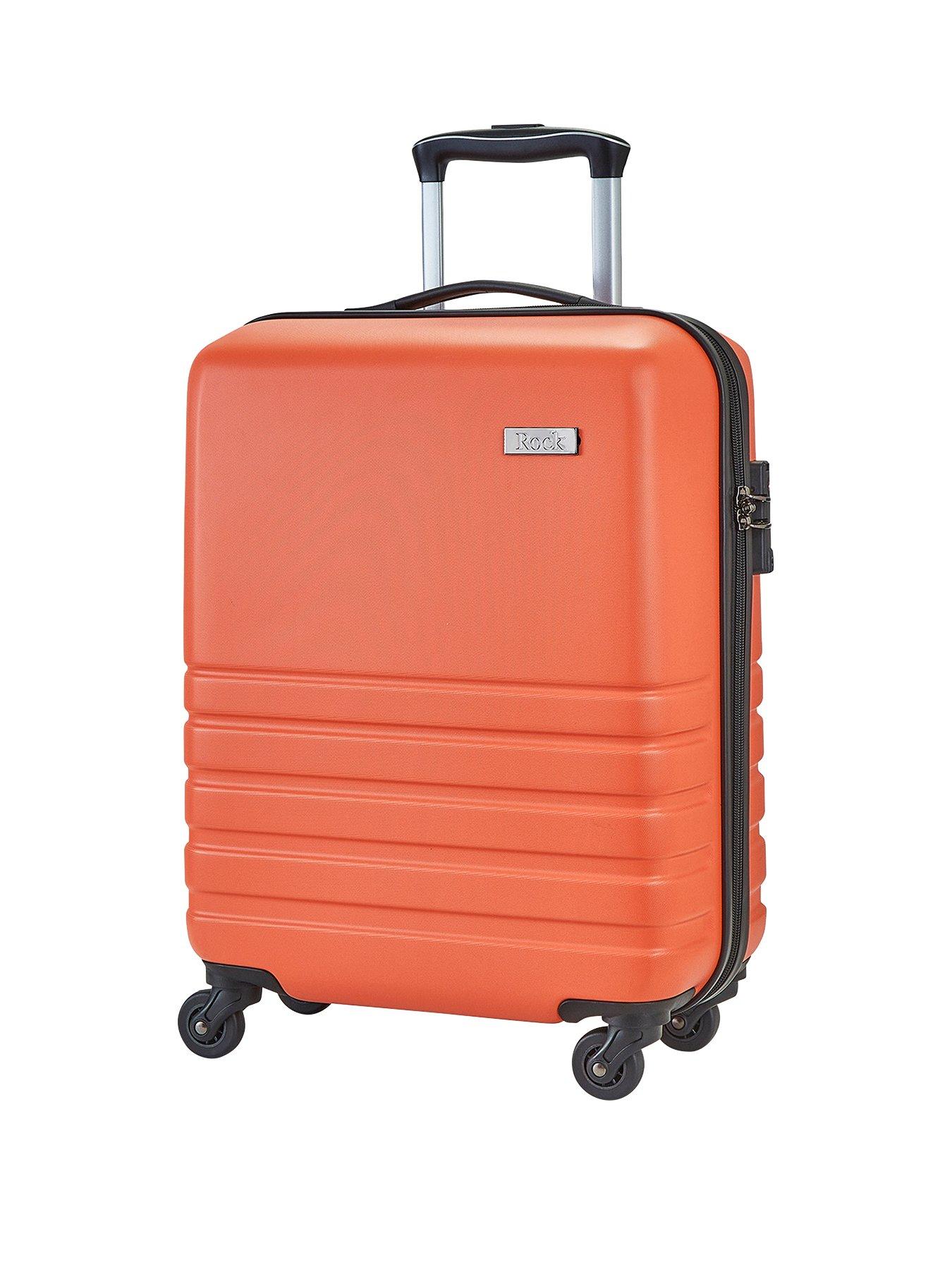 Orange cheap hard suitcase