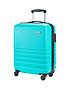  image of rock-luggage-bryon-4-wheel-hardshell-tsa-cabin-suitcase-turquoise