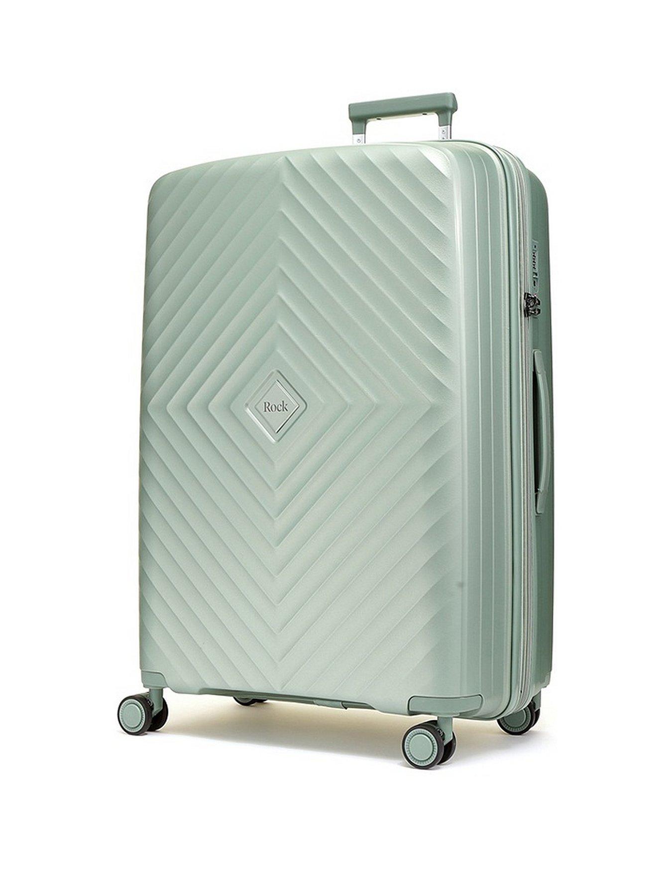 Mint green hard store shell suitcase