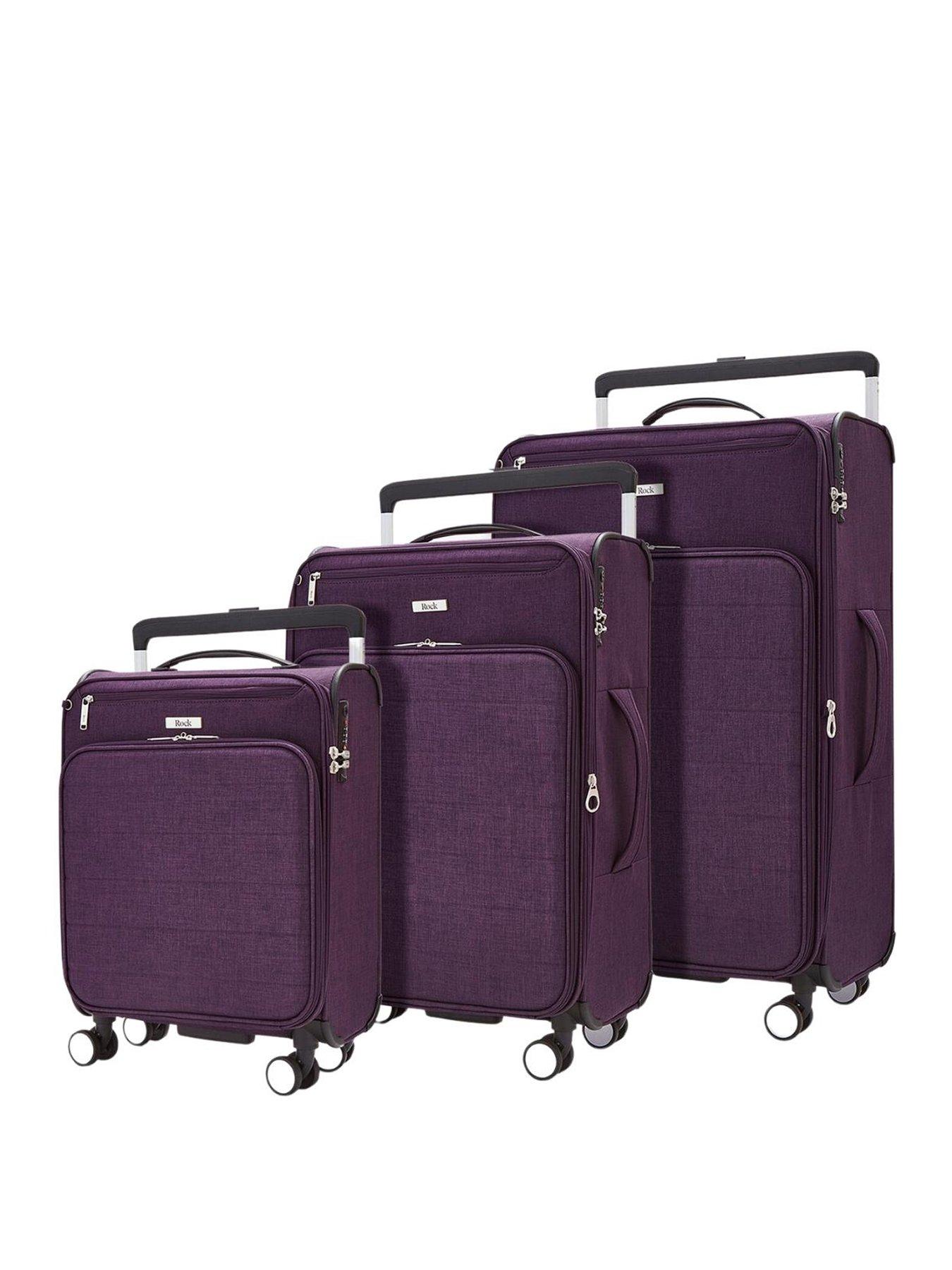 Rock Luggage Rocklite DLX 3 Piece Set 8 Wheel Soft Unique