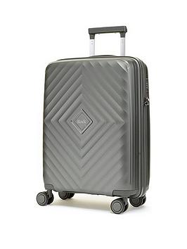 Rock Luggage Infinity 8 Wheel Hardshell Cabin Suitcase - Charcoal