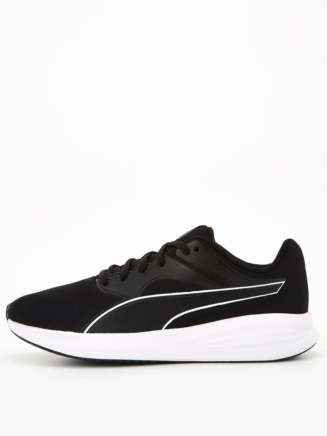 Puma Junior Transport Trainers BLACK WHITE very