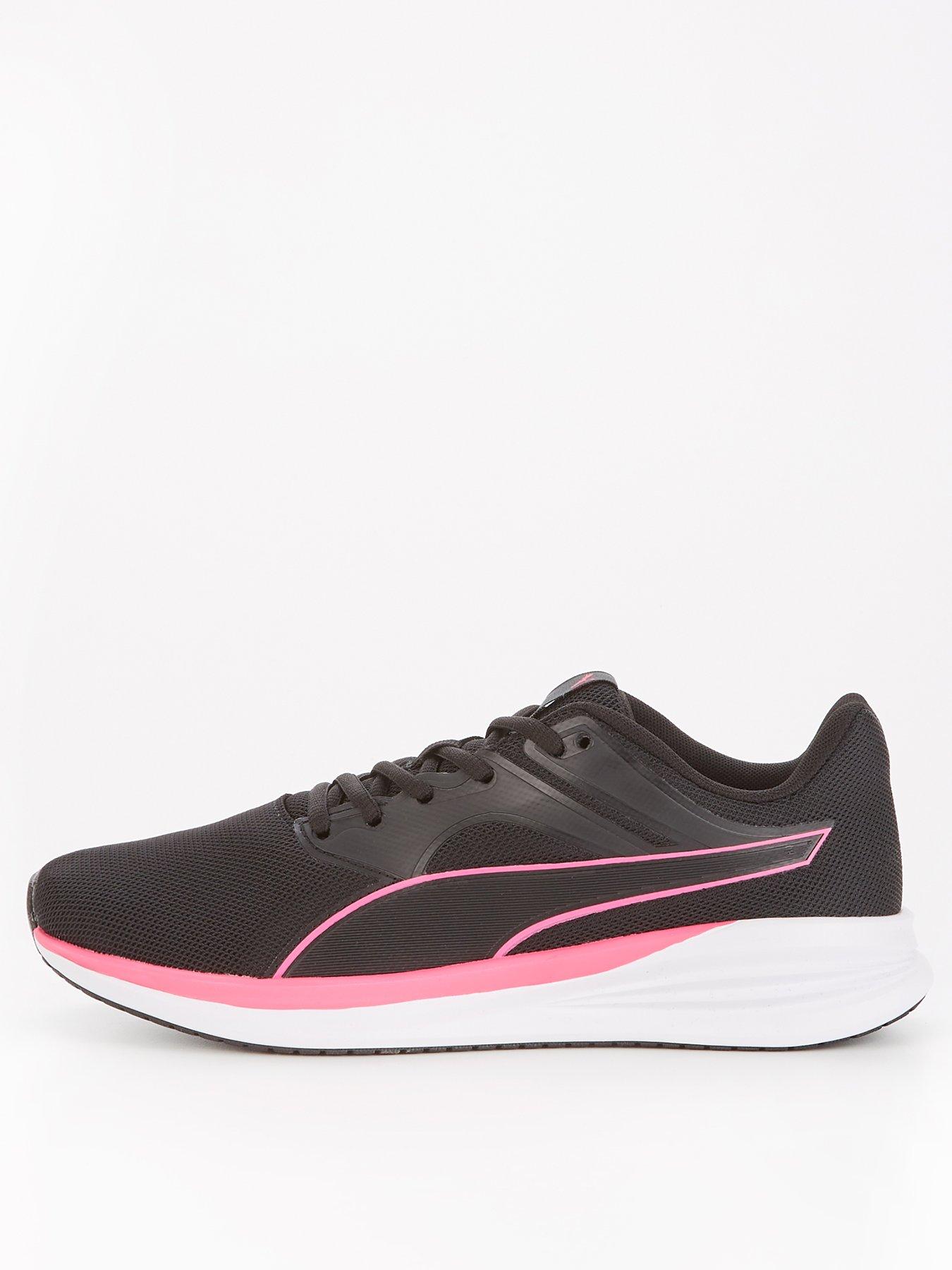 Black and pink puma deals trainers