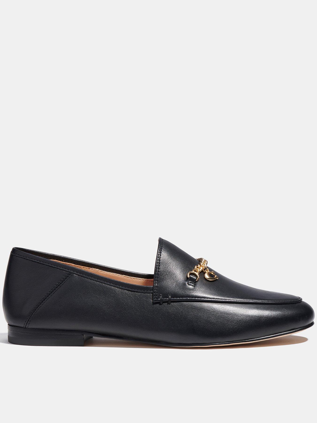 Coach gold hot sale loafers