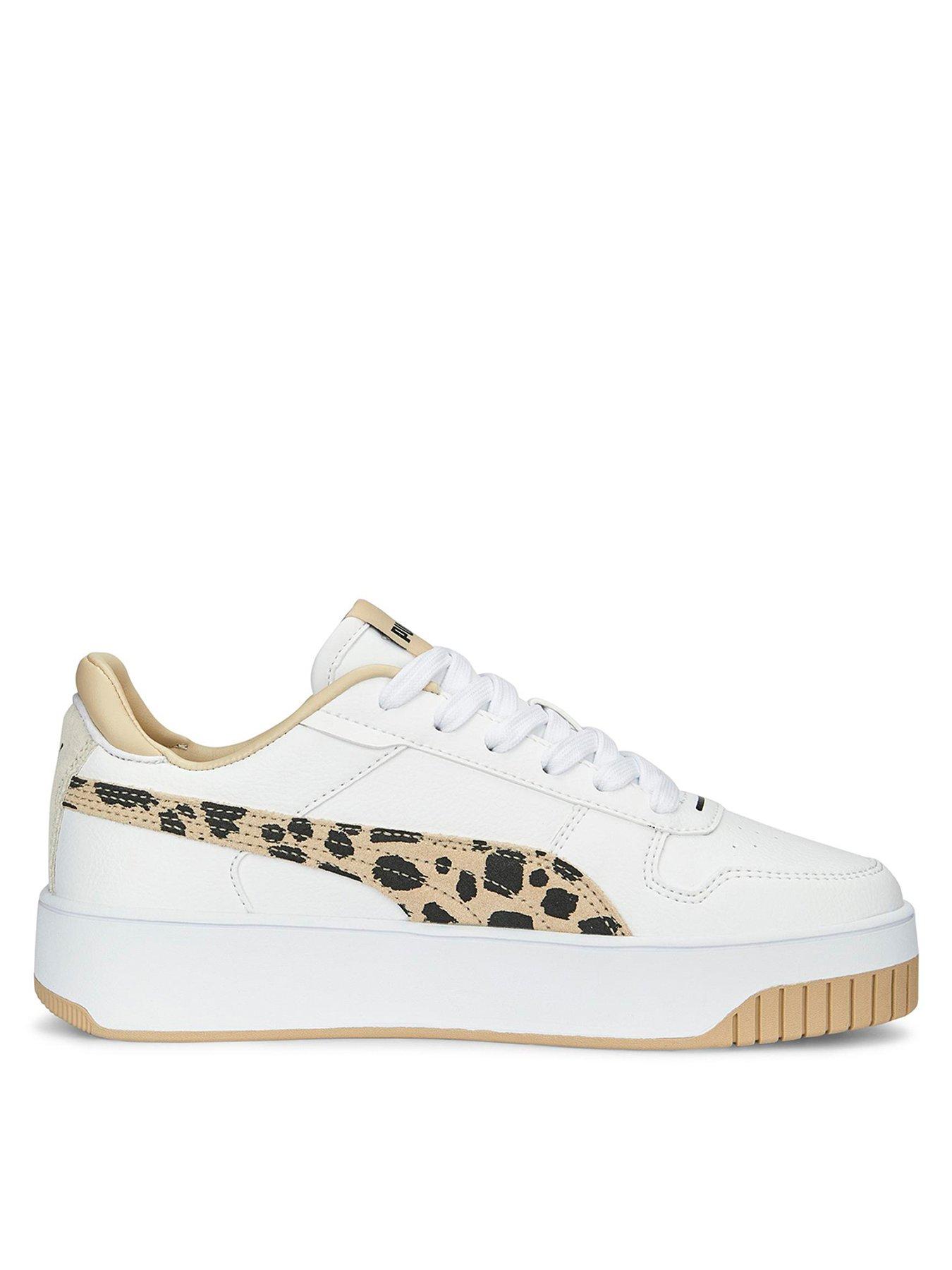 Puma Carina Street Animal Trainers - White/Multi | very.co.uk