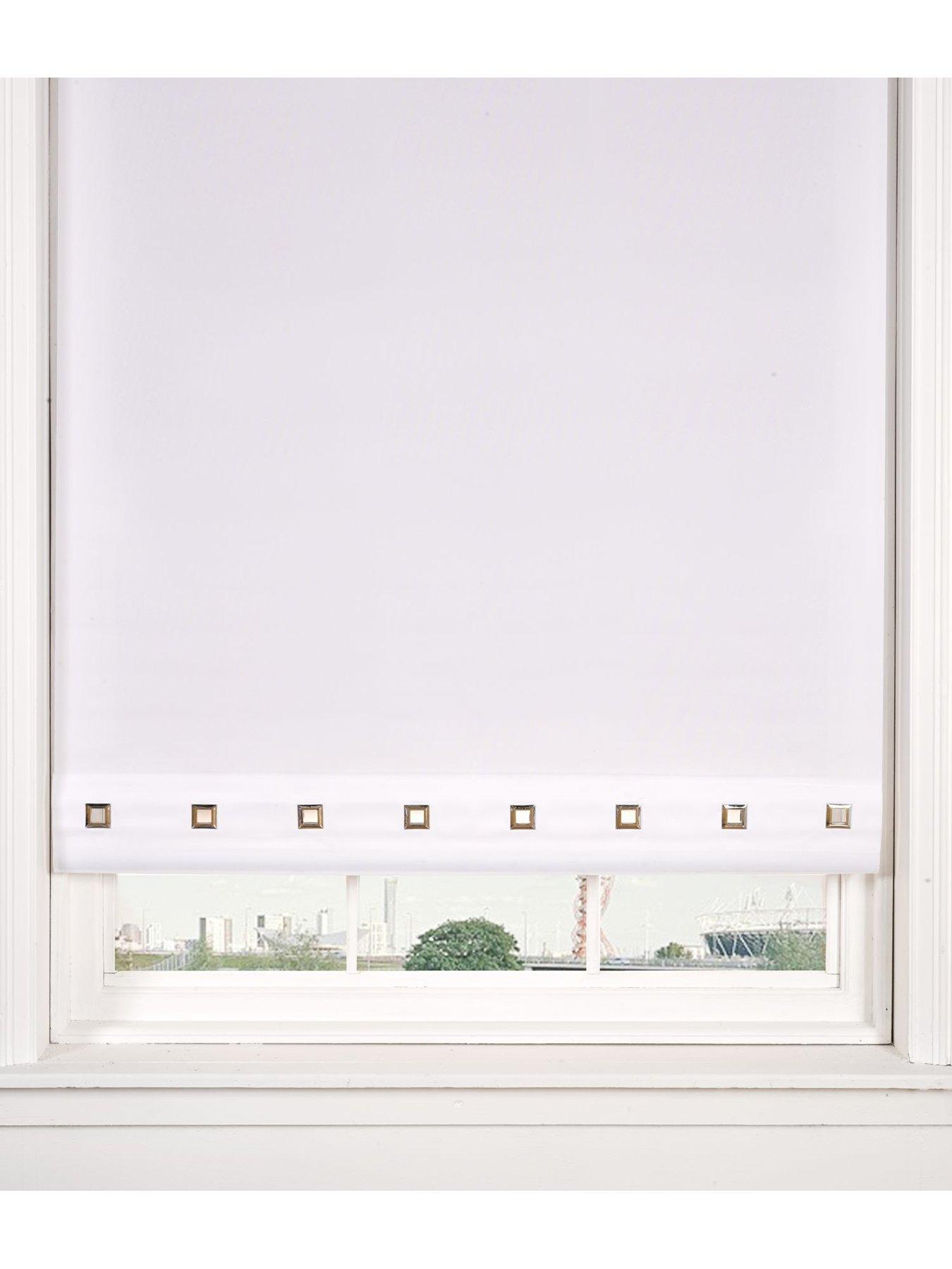 Very Home Plain Eyelet Roller Blind