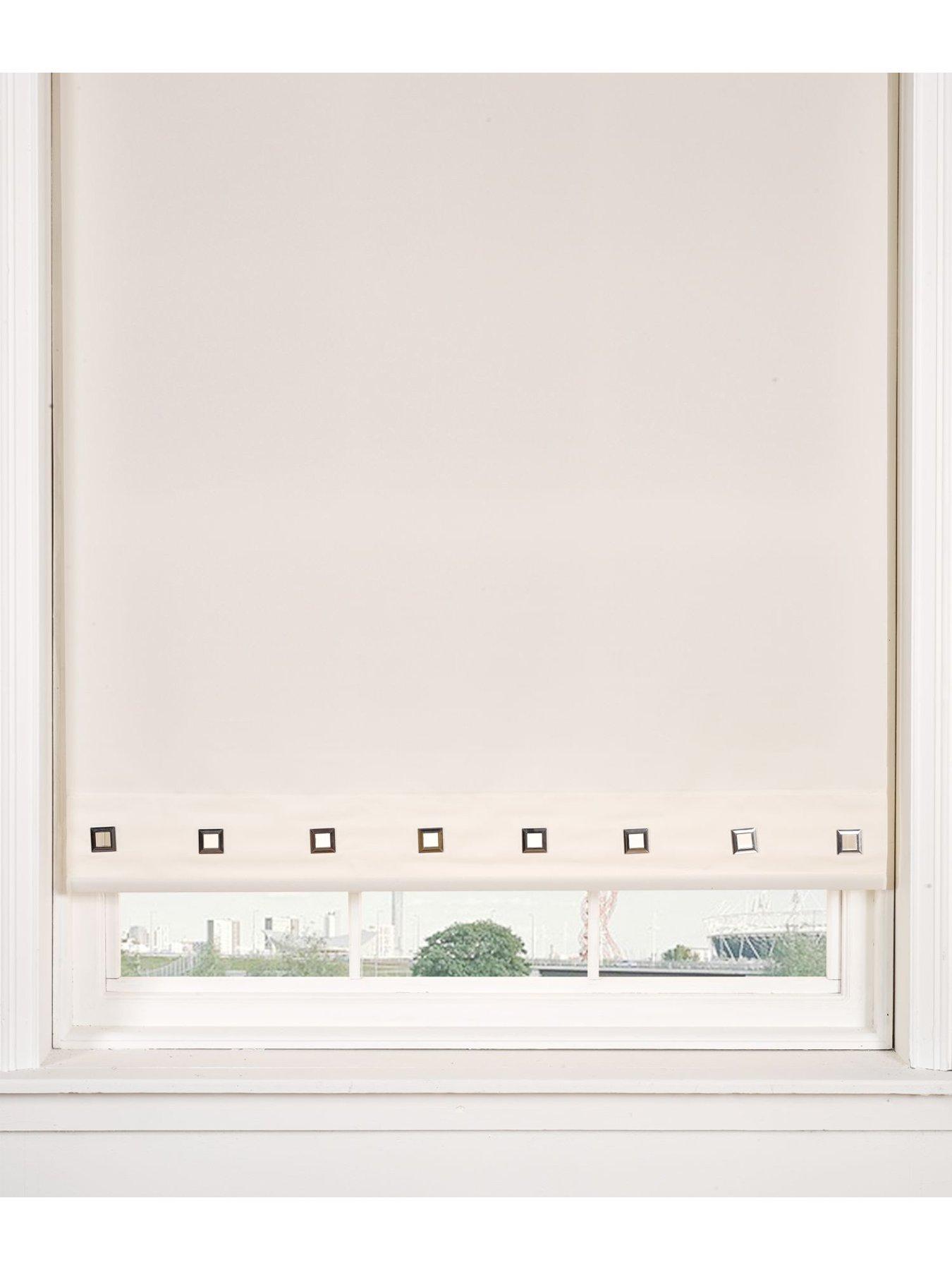 Product photograph of Everyday Plain Eyelet Roller Blind from very.co.uk