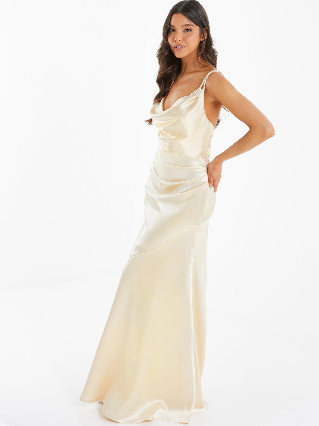 Light gold maxi sales dress