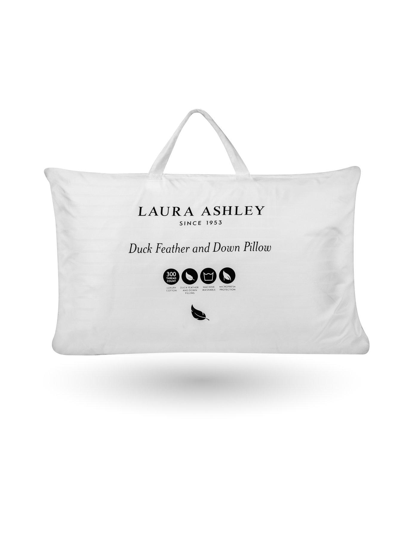 Image 4 of 4 of Laura Ashley Duck Feather and Down Pillow - White