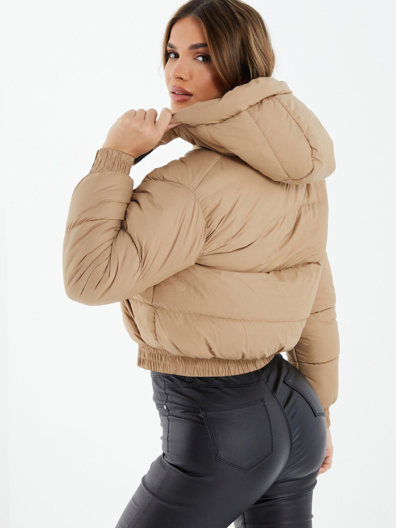 Quiz Padded Hood Jacket Natural Very