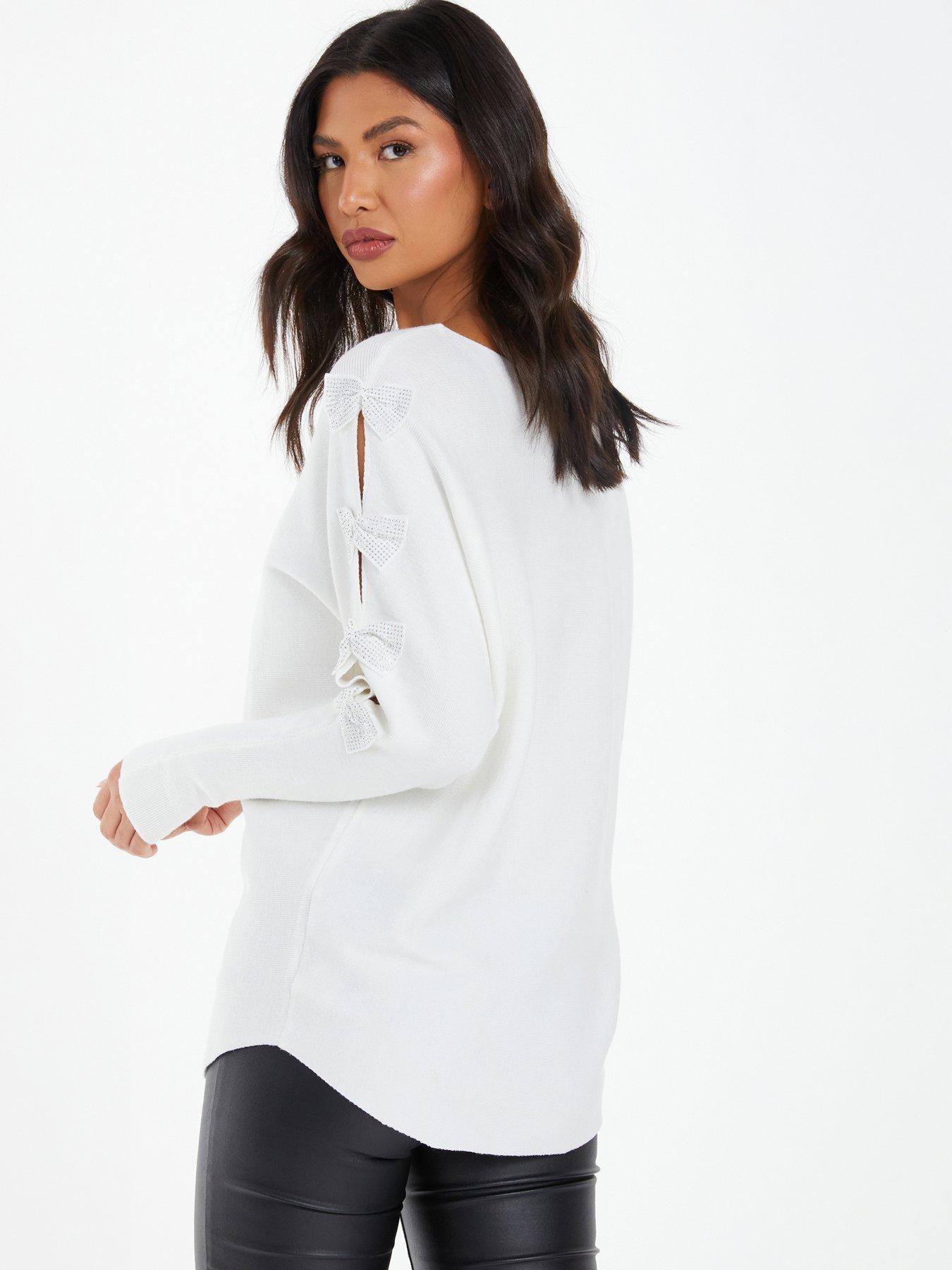 Bow sleeve jumper shop
