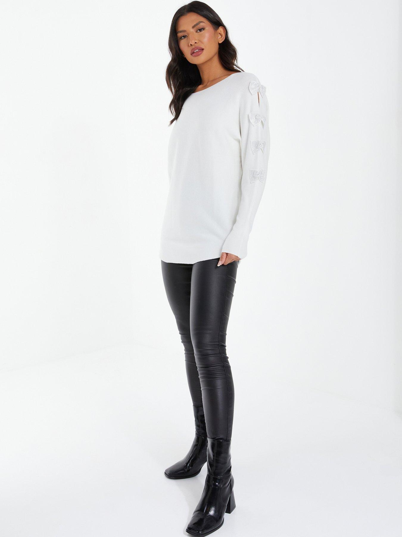 Bow hotsell sleeve jumper