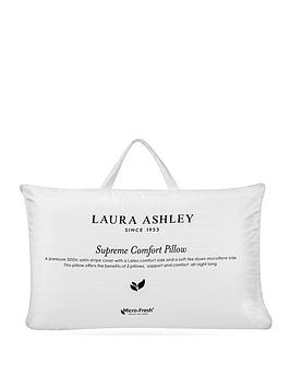 Product photograph of Laura Ashley Comfort Pillow - White from very.co.uk