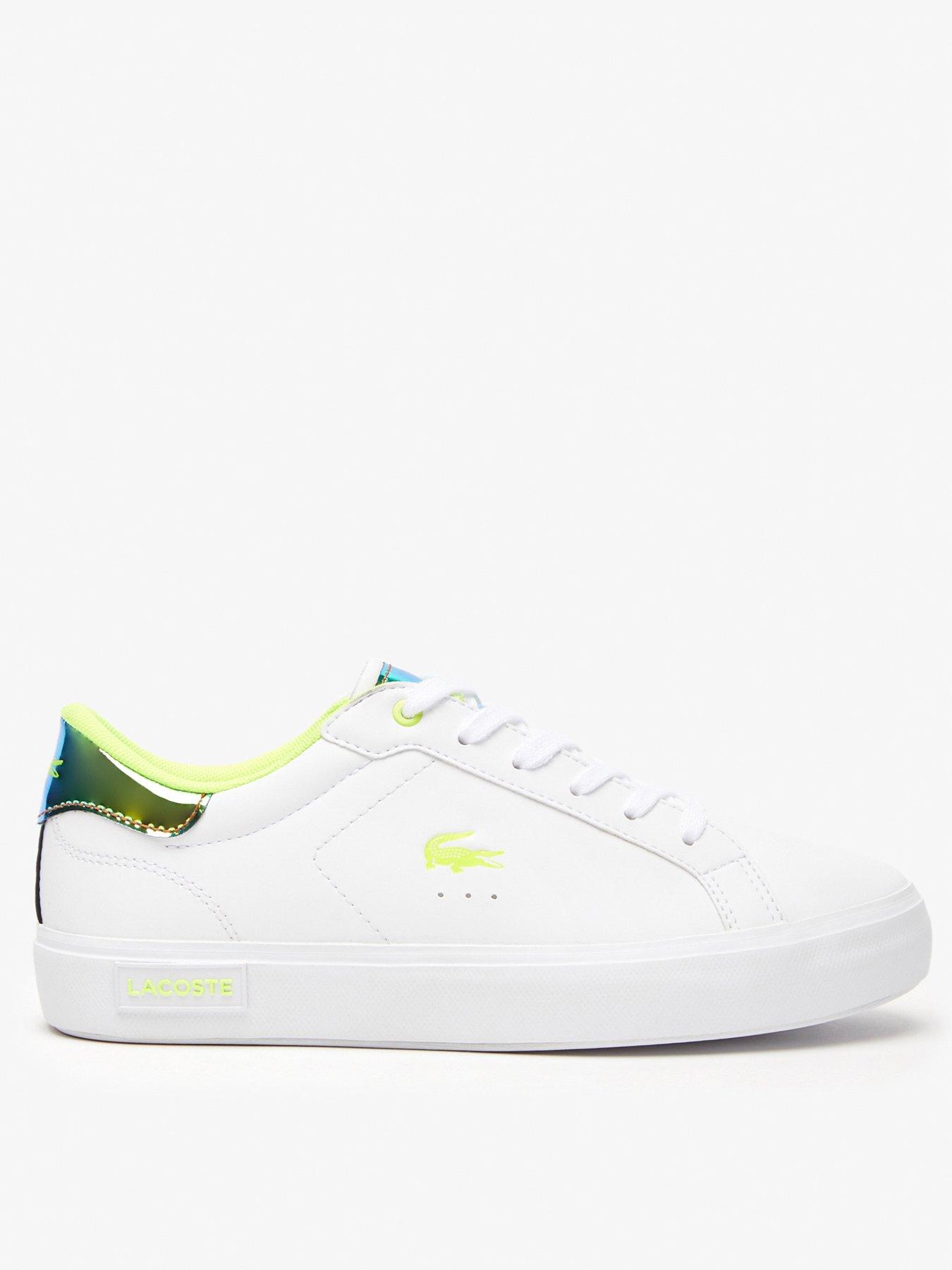 Yellow on sale lacoste trainers