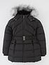  image of everyday-belted-quilted-coat-black