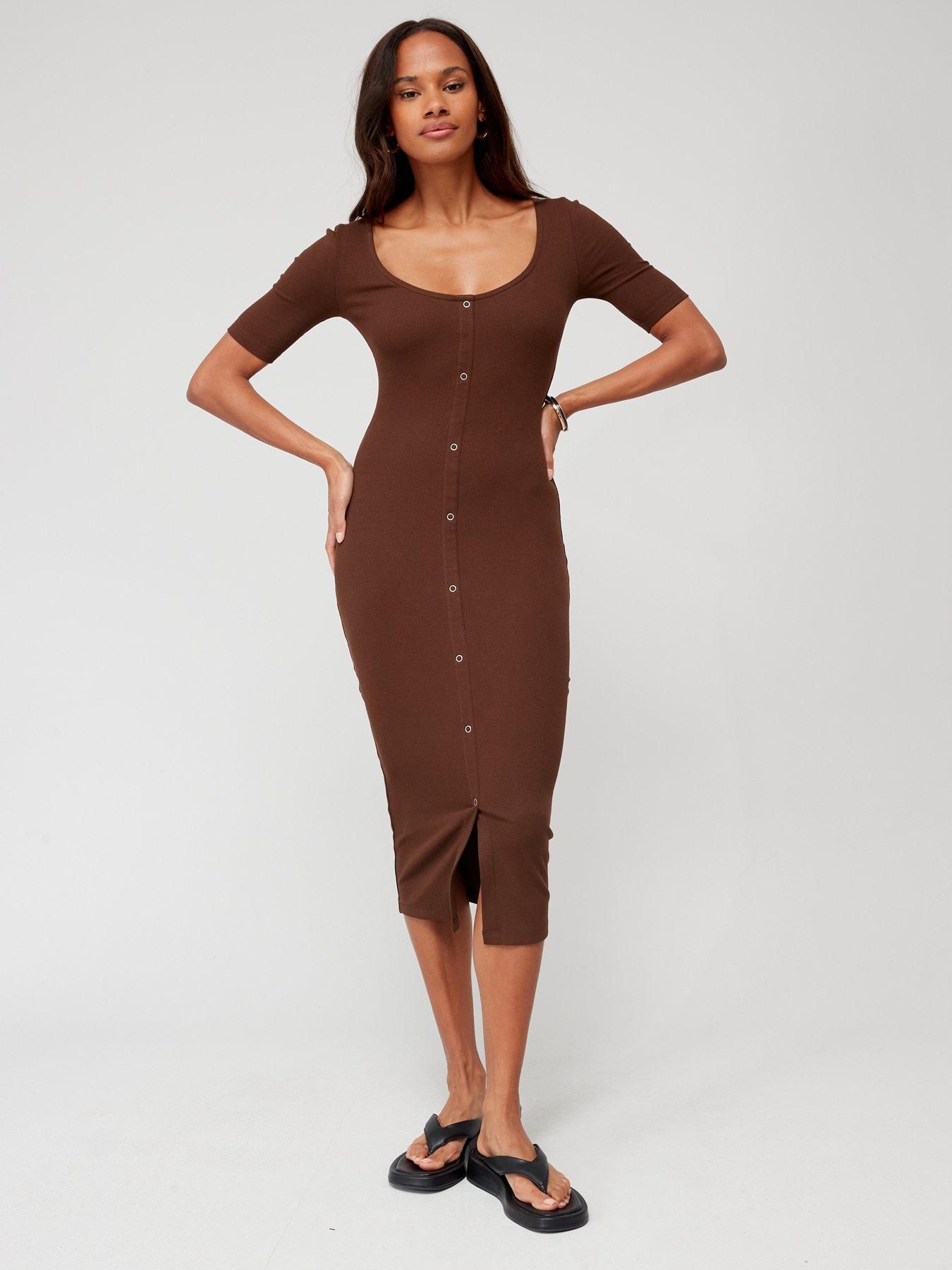 Button front sheath dress sale