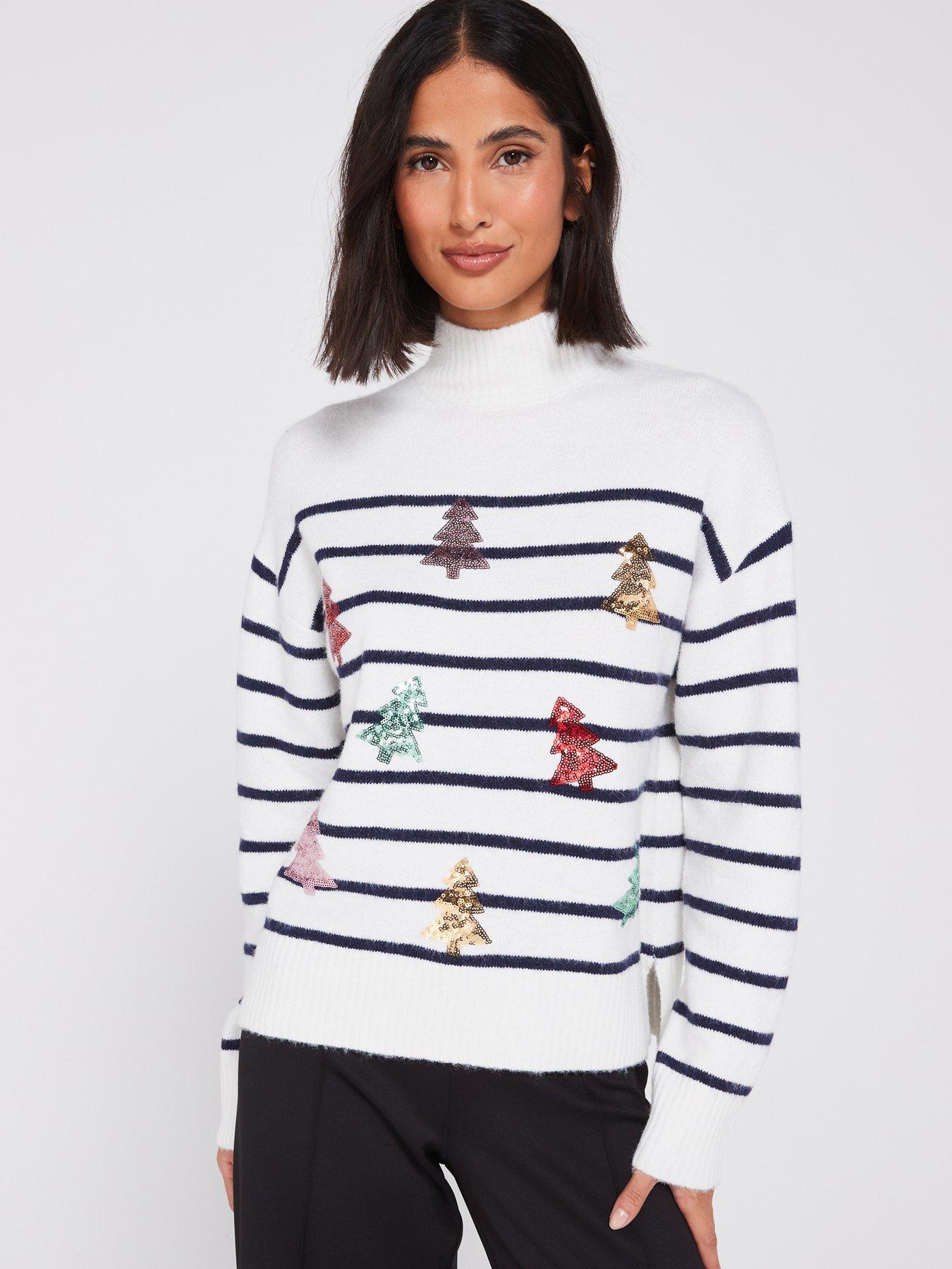 High neck hotsell christmas jumper