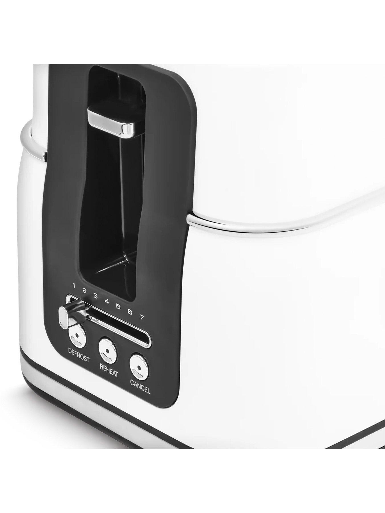 Image 6 of 8 of Morphy Richards Signature Matt 4-Slice, 2-Slot Toaster - Moonlight White - 245704